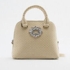 Zara straw purse